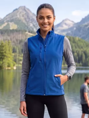 Ženski softshell prsluk ALTISPORT NoPrint NP/ALW965 KRALJEVSKO PLAVA