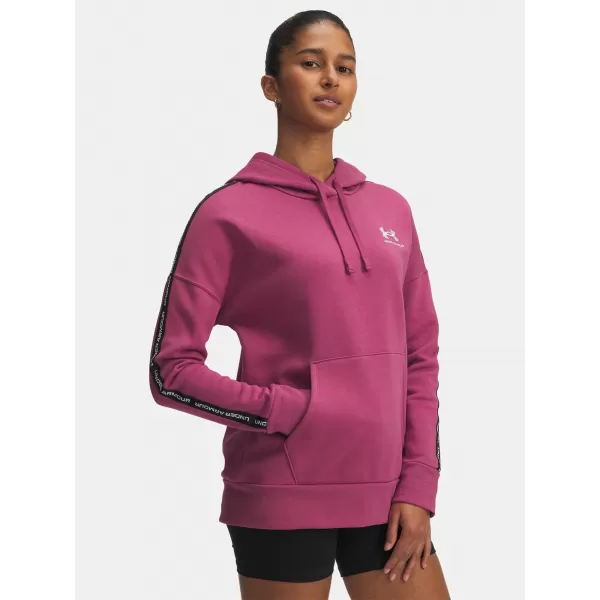  Ženski sweatshirt UNDER ARMOUR ICON FLEECE TAPED HDY 6003708-659 CRVENA 