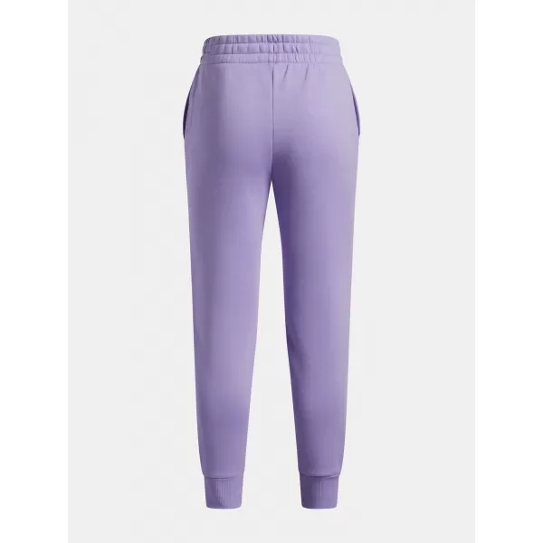  Trenirke za djevojčice UNDER ARMOUR UA RIVAL FLEECE JOGGERS 1379525-538 LJUBIČASTA 