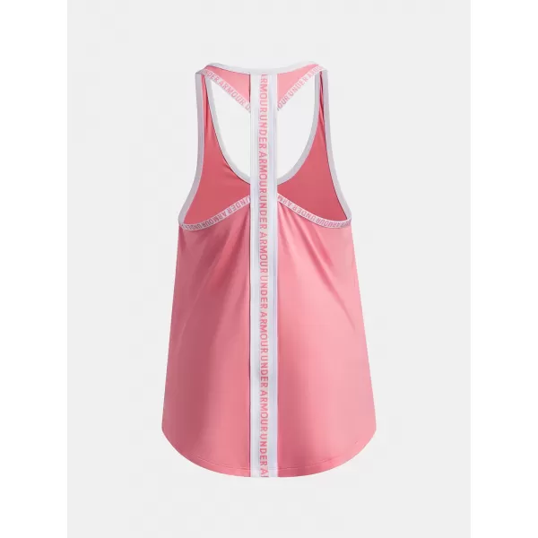  Majica bez rukava za djevojku UNDER ARMOUR TECH KNOCKOUT TANK 1363374-600 RUŽIČASTA 