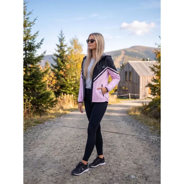  Ženska vrhunska softshell jakna ALTISPORT VOJ/ALW101JACK01 RUŽIČASTO CRNA 