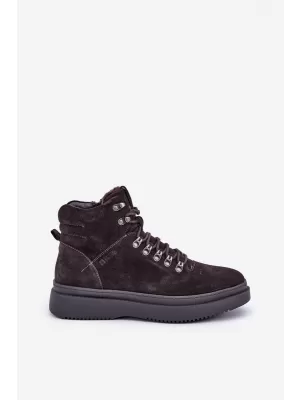 Muške cipele BIG STAR OO174189 SMEĐA/BEŽ Big Star Shoes