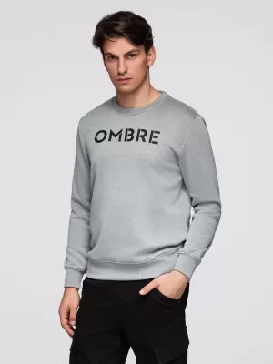 Muški sweatshirt OMBRE B1711 SIVI MELANGE