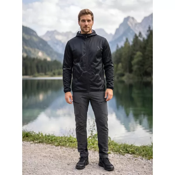  Muška vrhunska softshell jakna ALTISPORT VOJ/ALM129JACK01 CRNO SIVA 