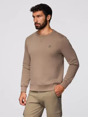 Muški sweatshirt OMBRE OM-SSNZ-0243 SVIJETLOSMEĐA