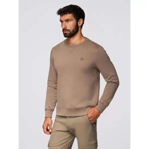  Muški sweatshirt OMBRE OM-SSNZ-0243 SVIJETLOSMEĐA 