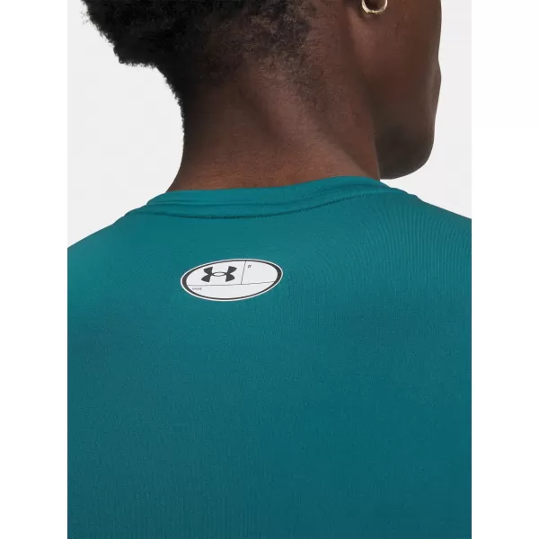  Muška majica kratkih rukava UNDER ARMOUR UA HG ARMOUR COMP SS ZELENA 