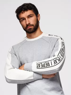 Muški sweatshirt OMBRE OM-SSNZ-0200 SIVI MELANGE