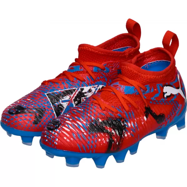  Dječje cipele PUMA FUTURE 8 MATCH PLAY FG/AG JR 108750-01 CRVENI/CRNI/PLAVI/RUŽIČASTI PIKSELI 
