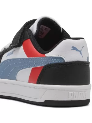 Dječje cipele PUMA CAVEN 2.0 BLOCK AC+ PS 394462-17 PUMA BIJELA/HLADNO PLAVA/CRNA
