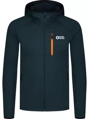Muški powerfleece duks NORDBLANC CREEK NBWFM8280 PLAVOZELENA