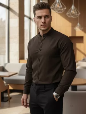 Muška košulja DSTREET DX2678 SMEĐA