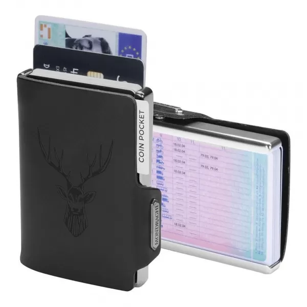  Novčanik MONDRAGHI Silhouette Classic Deer CRNA 