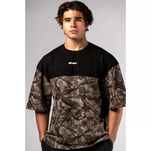  Oversized majica POWER 898 SVIJETLO SMEĐA CAMO Nebbia 