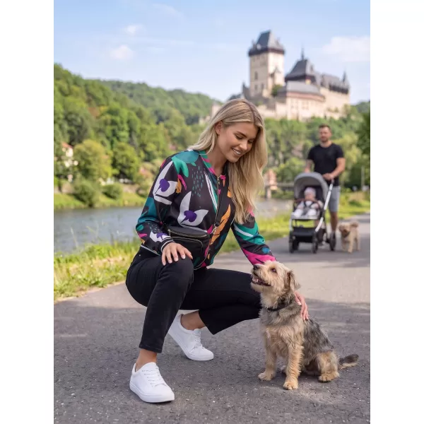  Ženska jakna ALTISPORT HADARIT CRNI UZORAK 