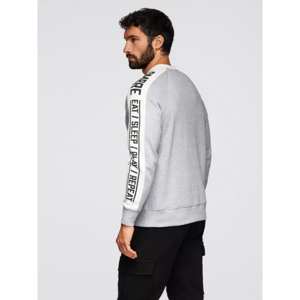  Muški sweatshirt OMBRE OM-SSNZ-0200 SIVI MELANGE 