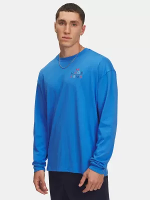 Muška majica kratkih rukava UNDER ARMOUR UA HWT MODERN SPORT OS LS 6004885-402 PLAVA