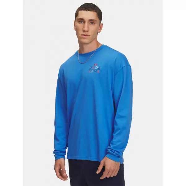  Muška majica kratkih rukava UNDER ARMOUR UA HWT MODERN SPORT OS LS 6004885-402 PLAVA 