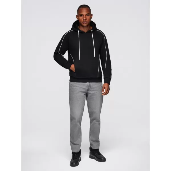  Muški sweatshirt OMBRE OM-SSNZ-0250 CRNA 