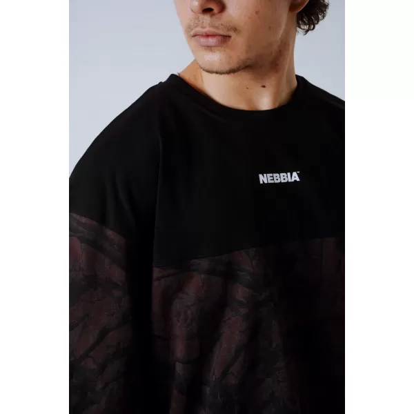 Oversized majica POWER 898 DARK BROWN CAMO Nebbia 