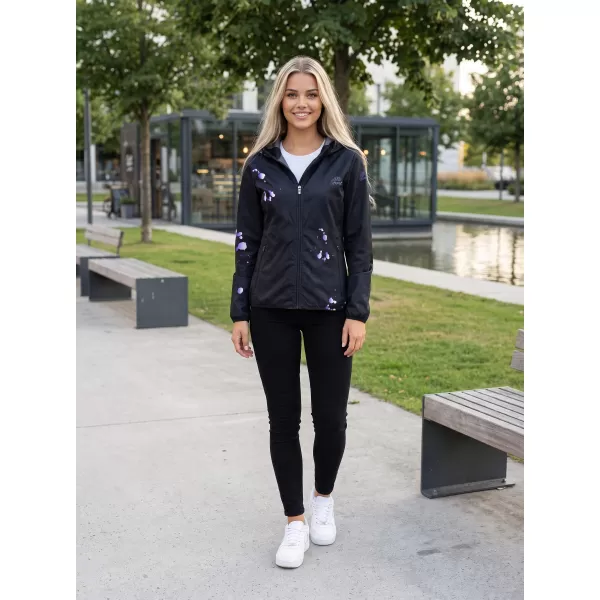  Ženska vrhunska softshell jakna ALTISPORT VOJ/ALW077JACK01 CRNA/LJUBIČASTA 