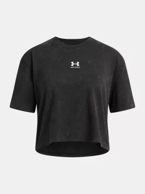Majica za djevojčice UNDER ARMOUR UA G RIVAL WASH SS 6011673-001 CRNA