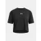 Majica za djevojčice UNDER ARMOUR UA G RIVAL WASH SS 6011673-001 CRNA