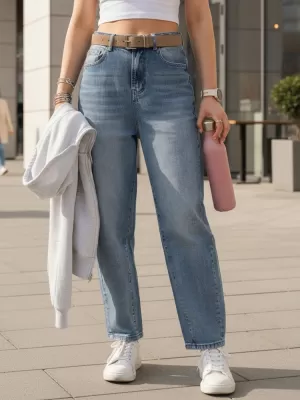 Ženske hlače DSTREET UY2886 PLAVA