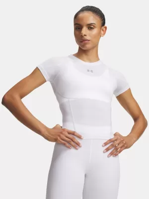 Ženska majica kratkih rukava UNDER ARMOUR HEATGEAR ELITE SS 6015368-100 BIJELA