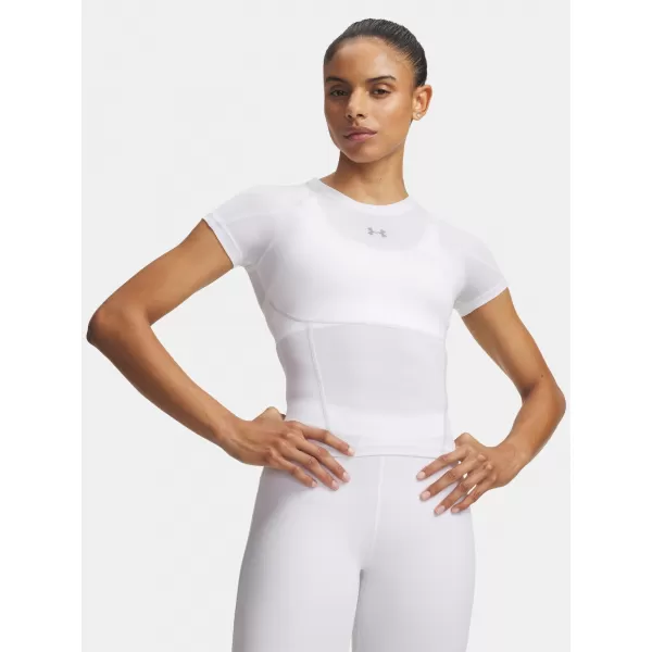  Ženska majica kratkih rukava UNDER ARMOUR HEATGEAR ELITE SS 6015368-100 BIJELA 