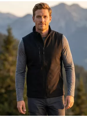 Muški softshell prsluk ALTISPORT NoPrint NP/ALM865 CRNA
