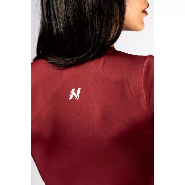  Bešavni crop top s kratkim rukavima POWER 891 RED Nebbia 