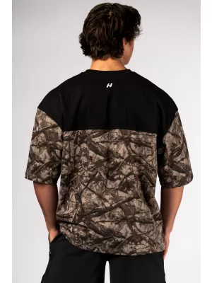 Oversized majica POWER 898 SVIJETLO SMEĐA CAMO Nebbia