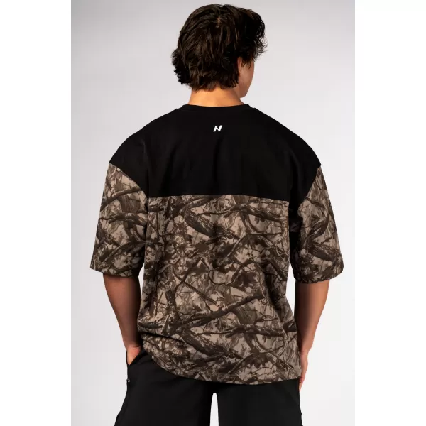  Oversized majica POWER 898 SVIJETLO SMEĐA CAMO Nebbia 