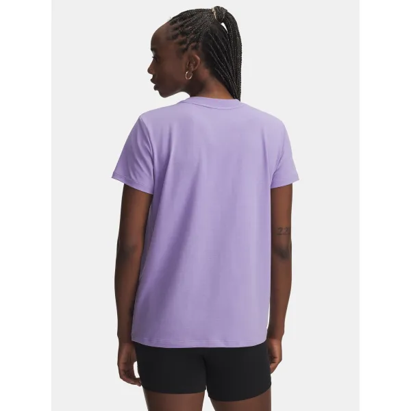  Ženska majica kratkih rukava UNDER ARMOUR UA RIVAL CORE SS 1383648-538 LJUBIČASTA 