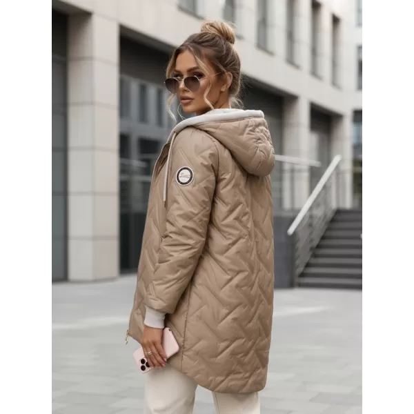  Ženska jakna DSTREET TY5612 KARAMELA 