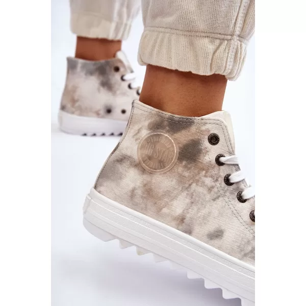  Ženske tenisice BIG STAR LL274047 WHITE/OLIVE Big Star Shoes 