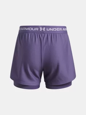Kratke hlače za djevojčice UNDER ARMOUR UA TECH PLAY UP 2N1 SHORT 6004985-520 LJUBIČASTA
