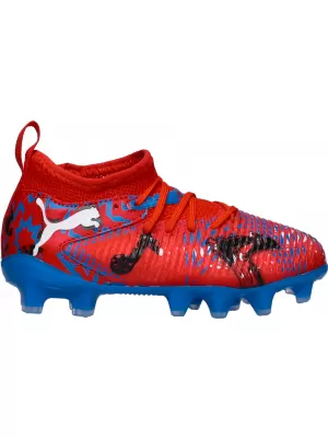 Dječje cipele PUMA FUTURE 8 MATCH PLAY FG/AG JR 108750-01 CRVENI/CRNI/PLAVI/RUŽIČASTI PIKSELI