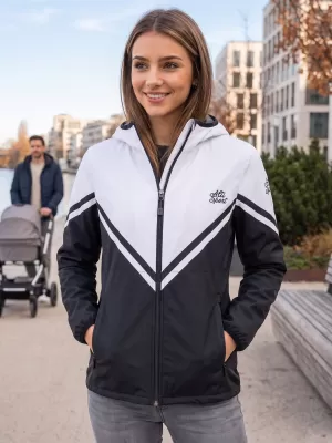 Ženska vrhunska softshell jakna ALTISPORT VOJ/ALW101JACK01 CRNO-BIJELO
