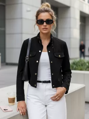 Ženska jakna DSTREET TY5668 CRNA