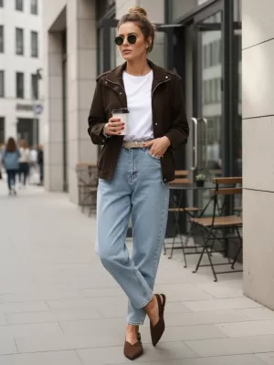 Ženska jakna DSTREET TY5571 SMEĐA