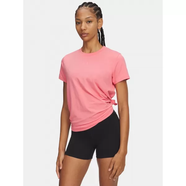  Ženska majica kratkih rukava UNDER ARMOUR UA RIVAL CORE SS 1383648-601 RUŽIČASTA 