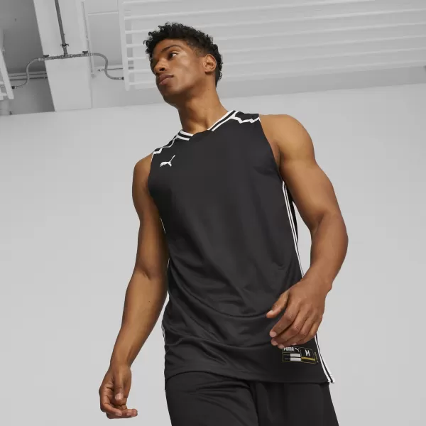  Funkcionalna muška majica PUMA HOOPS TEAM GAME JERSEY 676628-01 PUMA CRNA 