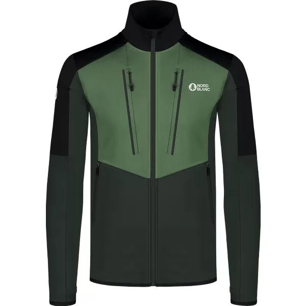  Muški powerfleece duks NORDBLANC GROAN NBWFM8282 TAMNO ZELENA 