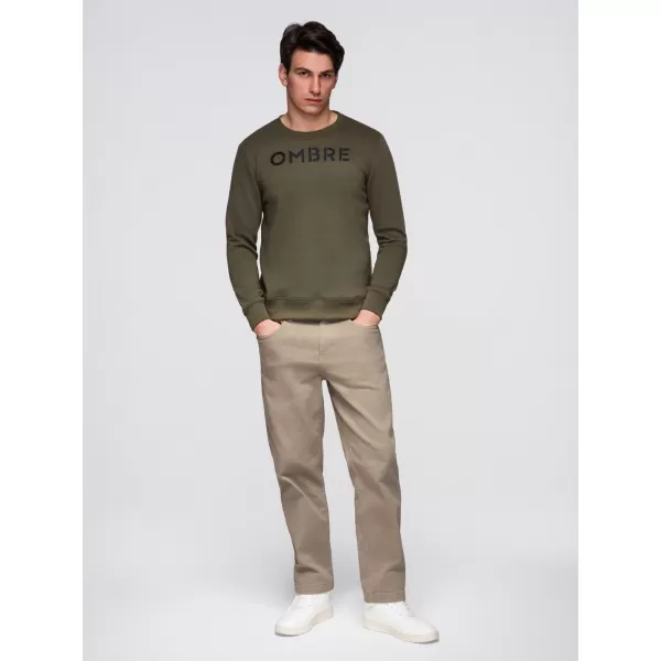  Muški sweatshirt OMBRE B1711 TAMNOMASLINASTO 