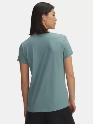 Ženska majica kratkih rukava UNDER ARMOUR UA LOGO SS 1356305-323 ZELENA