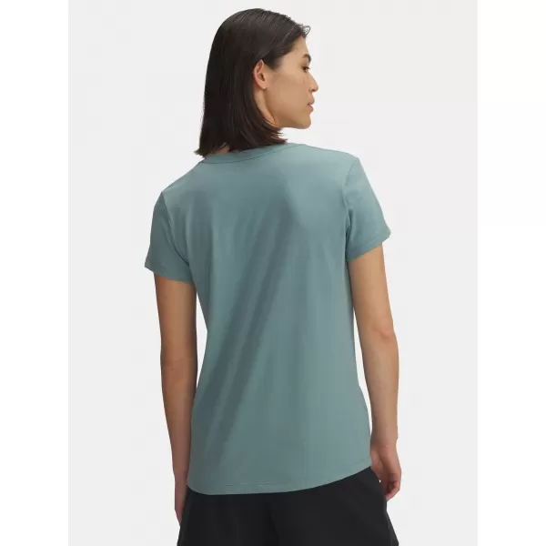  Ženska majica kratkih rukava UNDER ARMOUR UA LOGO SS 1356305-323 ZELENA 