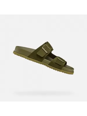 Muške papuče GEOX PARNAIBA G014431 KAKI