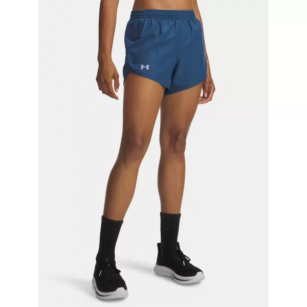  Ženske kratke hlače UNDER ARMOUR UA FLY BY 3'' SHORTS 1382438-498 PLAVA 
